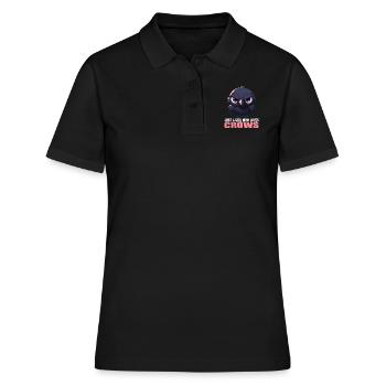Corbeaux Corbeaux - Polo Femme - noir - Devant - Ailine (174cm)