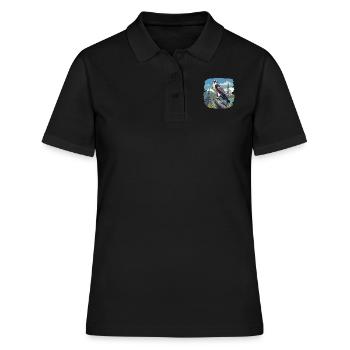 Faucon Faucon - Polo Femme - noir - Devant - Ailine (174cm)
