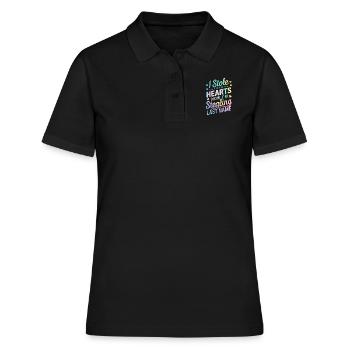 Lustige Adoption Tie Dye Pflegefamilie Elternschaft - Frauen Polo Shirt - Schwarz - Vorne - Ailine (174cm)