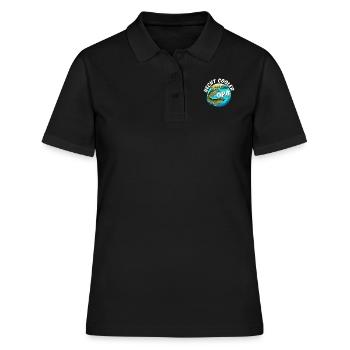 HECHT COOLER OPA Lustiges Hecht Angler Großvater - Frauen Polo Shirt - Schwarz - Vorne - Ailine (174cm)