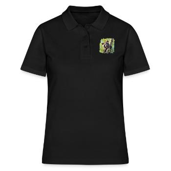 Ratons laveurs Raton laveur - Polo Femme - noir - Devant - Ailine (174cm)
