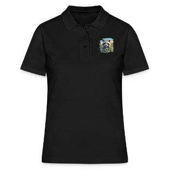 Ratons laveurs Raton laveur - Polo Femme - noir - Devant - Ailine (174cm)