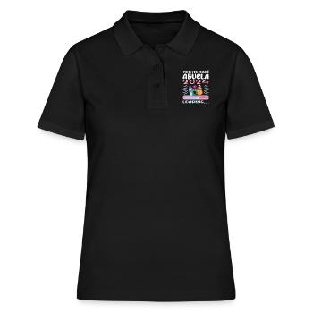 Grand-mère 2024 future grand-mère 2024 Chargement - Polo Femme - noir - Devant - Ailine (174cm)