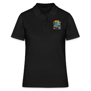 100e jour d’école 100 jour d’école des enfants - Polo Femme - noir - Devant - Ailine (174cm)