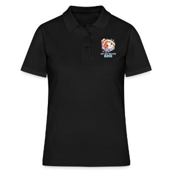 Koi Koi Carpe - Polo Femme - noir - Devant - Ailine (174cm)