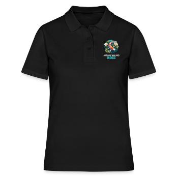 Koi Koi Carpe - Polo Femme - noir - Devant - Ailine (174cm)