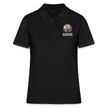 Kangourous Kangourou - Polo Femme - noir - Devant - Ailine (174cm)