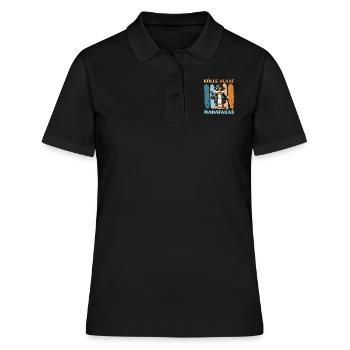 KÖLLE ALAAF MADAFAKAS Lustiges Entenkostüm Kölner - Frauen Polo Shirt - Schwarz - Vorne - Ailine (174cm)