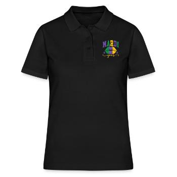 Lèvres Mardi Gras - Polo Femme - noir - Devant - Ailine (174cm)