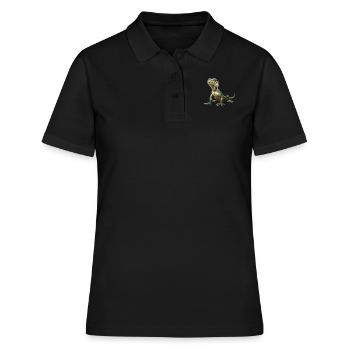 Eidechsen Eidechse - Frauen Polo Shirt - Schwarz - Vorne - Ailine (174cm)