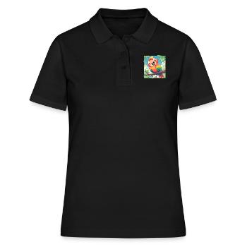 Aras Ara - Frauen Polo Shirt - Schwarz - Vorne - Ailine (174cm)