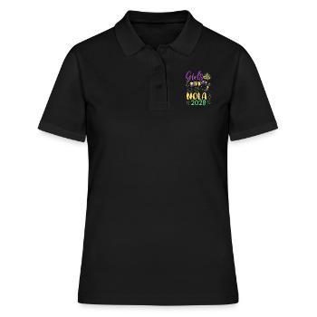 Girls Trip NOLA 2028 - Frauen Polo Shirt - Schwarz - Vorne - Ailine (174cm)