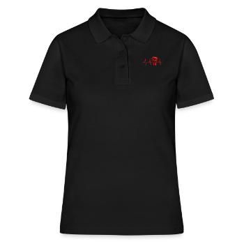 poing gauche - Polo Femme - noir - Devant - Ailine (174cm)
