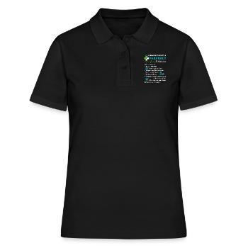 10 Reason To Be With A Pharmacy Technician - Women's Polo Shirt - black - Front - Ailine (174cm)