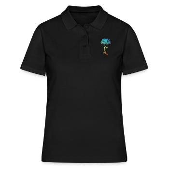 Catch Song Flower Losing Go And Deep - Women's Polo Shirt - black - Front - Ailine (174cm)