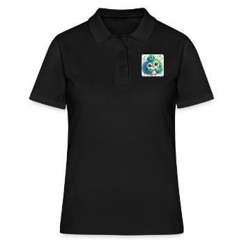 Paons Paon - Polo Femme - noir - Devant - Ailine (174cm)