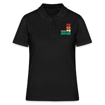 ABI 2025 Abitur Abschluss Lustiges Abiturienten - Frauen Polo Shirt - Schwarz - Vorne - Ailine (174cm)