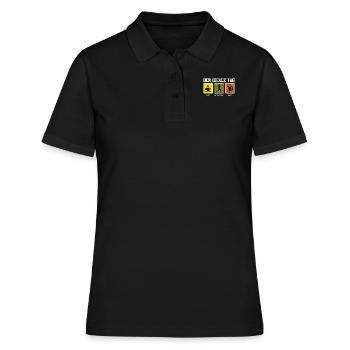 Läufer DER IDEALE TAG Laufen Lustiges - Frauen Polo Shirt - Schwarz - Vorne - Ailine (174cm)