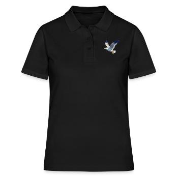 Möwen Möwe - Frauen Polo Shirt - Schwarz - Vorne - Ailine (174cm)