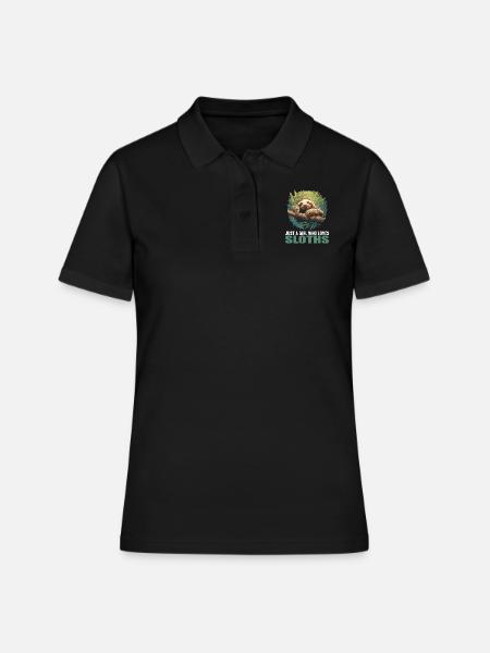Paresseux Paresseux - Polo Femme - noir