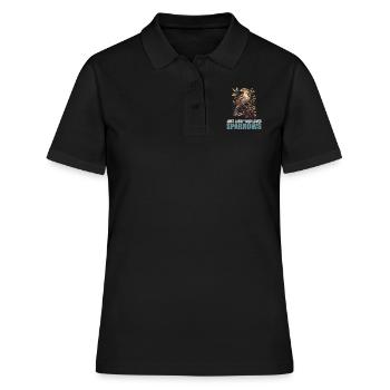 Spatzen Spatz - Frauen Polo Shirt - Schwarz - Vorne - Ailine (174cm)