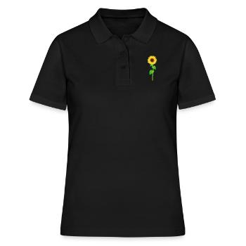 Tournesol tournesol graines de tournesol - Polo Femme - noir - Devant - Ailine (174cm)