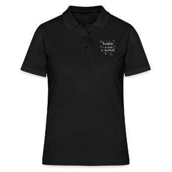 Endlich 2. Klasse Schulkind Zweite Klasse - Frauen Polo Shirt - Schwarz - Vorne - Ailine (174cm)