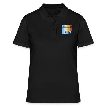Perfekt 2017 - Frauen Polo Shirt - Schwarz - Vorne - Ailine (174cm)