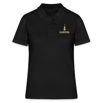 Bratsche Clemens - Frauen Polo Shirt - Schwarz - Vorne - Ailine (174cm)