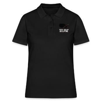 Total Solar Eclipse Map Path of Totality Lover - Women's Polo Shirt - black - Front - Ailine (174cm)