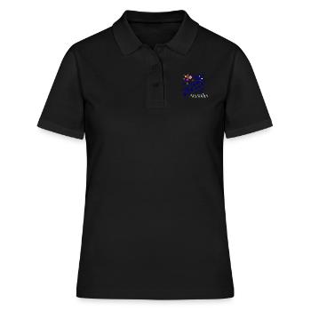 Australien Down Under - Frauen Polo Shirt - Schwarz - Vorne - Ailine (174cm)