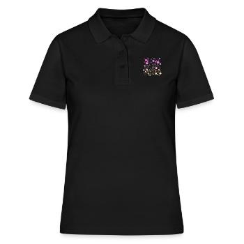 Ski - Frauen Polo Shirt - Schwarz - Vorne - Ailine (174cm)