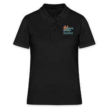 Cadeau pour Belle - Polo Femme - noir - Devant - Ailine (174cm)
