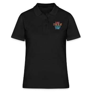 Best Triathlon Coach Ever 3 - Frauen Polo Shirt - Schwarz - Vorne - Ailine (174cm)