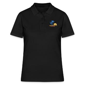 Plage Sicile - Polo Femme - noir - Devant - Ailine (174cm)