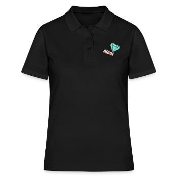 Edel Aron - Frauen Polo Shirt - Schwarz - Vorne - Ailine (174cm)
