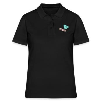 Précieux pour Athos Diamant précieux - Polo Femme - noir - Devant - Ailine (174cm)