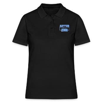 Abiturient 2001 - Frauen Polo Shirt - Schwarz - Vorne - Ailine (174cm)
