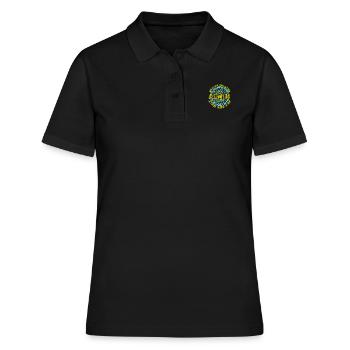 Alwin as a first name - Women's Polo Shirt - black - Front - Ailine (174cm)