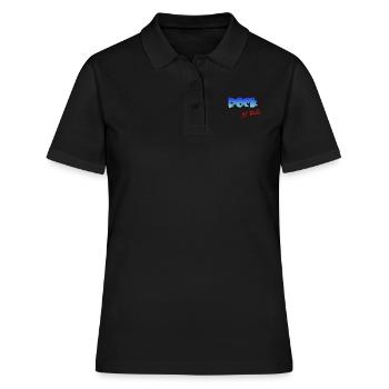 Rock n Roll, Rocker, Rock and Roll - Frauen Polo Shirt - Schwarz - Vorne - Ailine (174cm)