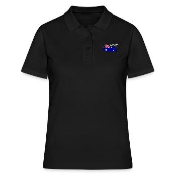 Australien Australia - Frauen Polo Shirt - Schwarz - Vorne - Ailine (174cm)