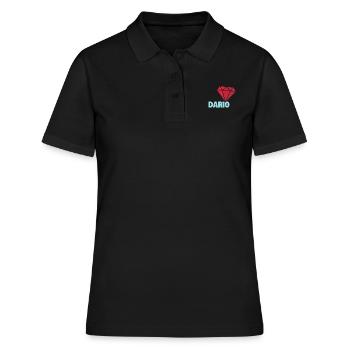 Edel Dario - Frauen Polo Shirt - Schwarz - Vorne - Ailine (174cm)