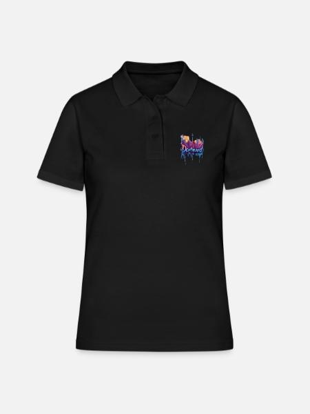 Dortmund - Frauen Polo Shirt - Schwarz