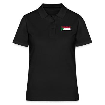 Sudan Sudan - Frauen Polo Shirt - Schwarz - Vorne - Ailine (174cm)