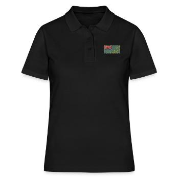 Land Tuvalu - Frauen Polo Shirt - Schwarz - Vorne - Ailine (174cm)