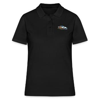 Jdm / Tuning / Turbocompresseur / Jantes / Chiptuning - Polo Femme - noir - Devant - Ailine (174cm)