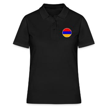 Arménie Arménie Drapeau arménien Fier Arménien - Polo Femme - noir - Devant - Ailine (174cm)