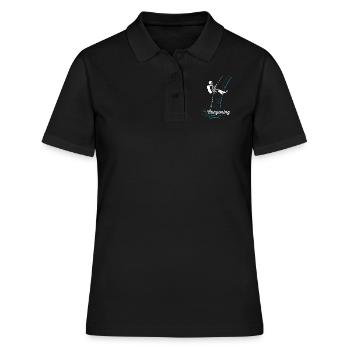 Canyoning - Women's Polo Shirt - black - Front - Ailine (174cm)
