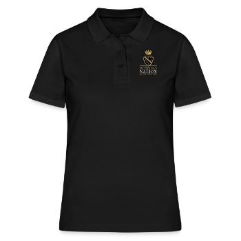 Conception de vêtements de la nation bosniaque - Polo Femme - noir - Devant - Ailine (174cm)