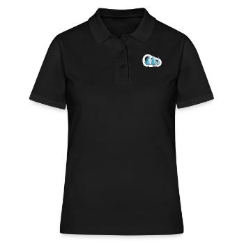 Kletter Geschenkidee Climb Shirt - Frauen Polo Shirt - Schwarz - Vorne - Ailine (174cm)